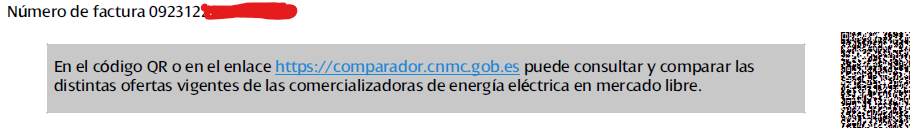 Comparador tarifas luz CNMC